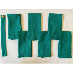 Generic Solid Cotton Napkins Sets (Green)
