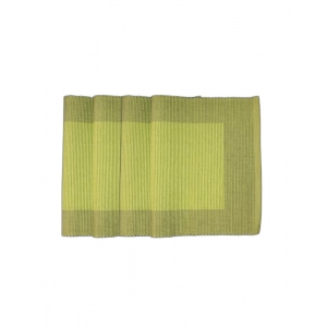 Generic Ribbed Cotton Place Mats Sets (Green)