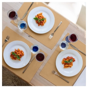 Generic Ribbed Cotton Place Mats Sets (Beige)