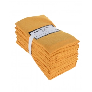 Generic Solid Cotton Napkins Sets (Dark Yellow)