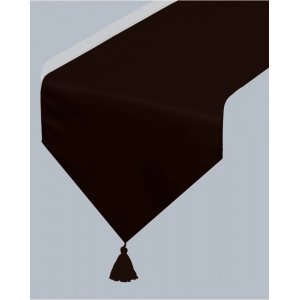 Generic Solid Cotton Table Runners (Dark Brown)