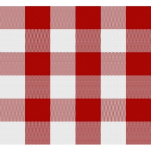 Generic Checked Cotton Table Runners (Red)