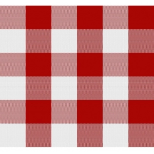 Generic Checked Cotton Checks Table Cloth (Red)
