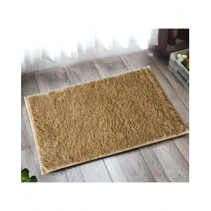Generic Solid Polyester Bathmat (Beige)