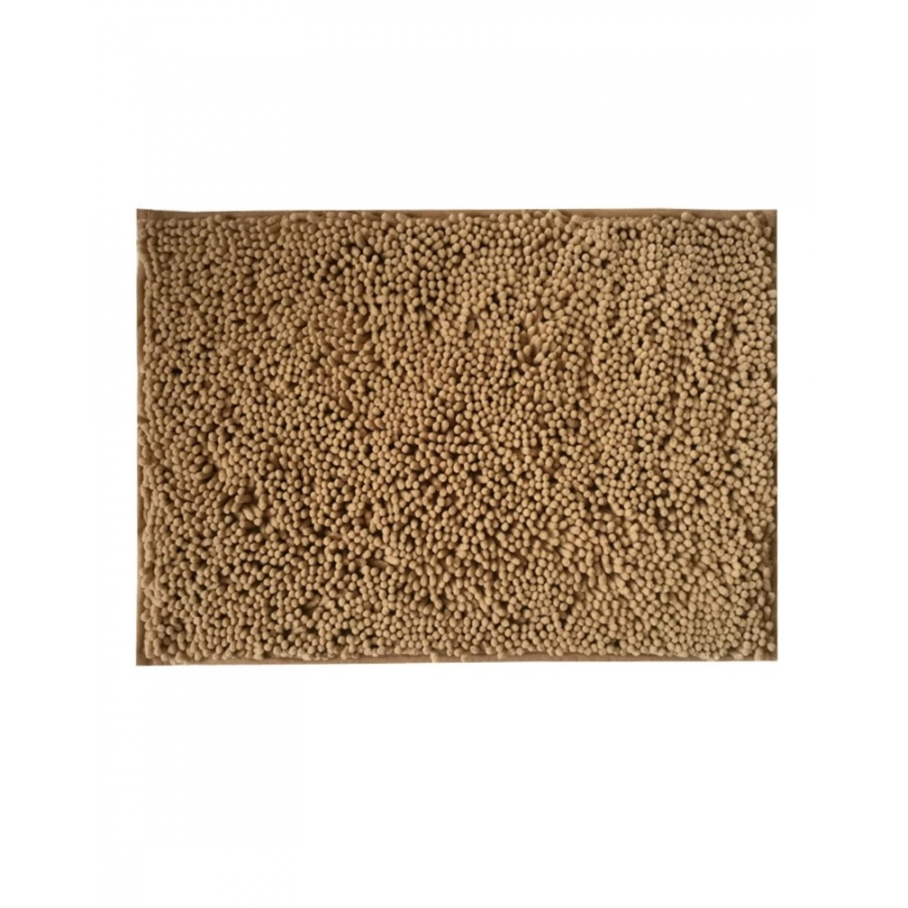 Generic Solid Polyester Bathmat (Beige)