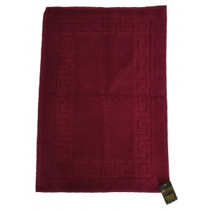 Generic Solid Cotton Hotel Bathmats (Maroon)