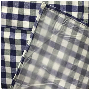 Generic Checked Cotton Apron Sets (Blue)