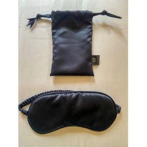 Generic Solid Satin Silk Eyemasks (Black)