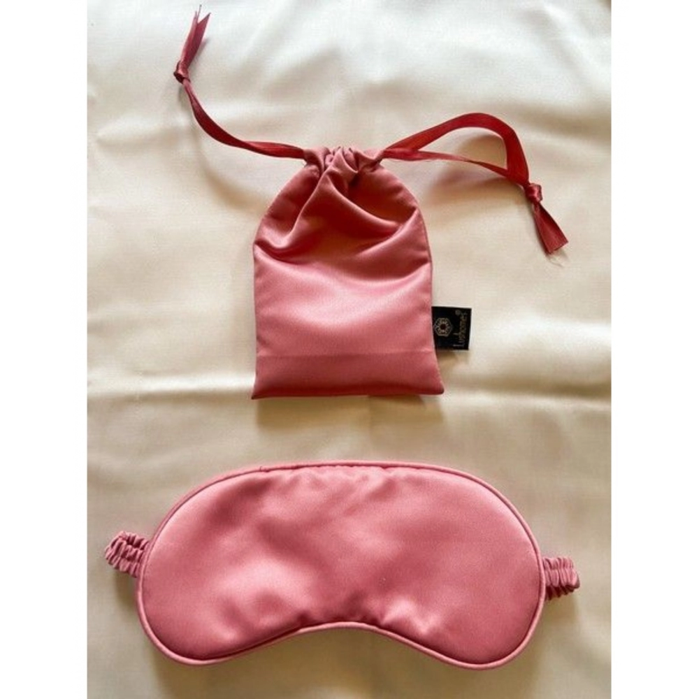 Generic Solid Satin Silk Eyemasks (Pink)