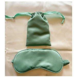 Generic Solid Satin Silk Eyemasks (Green)