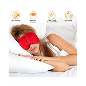 Generic Solid Velvet Eyemasks (Black & Red)