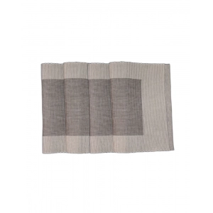 Generic Ribbed Cotton Place Mats Sets (Grey)