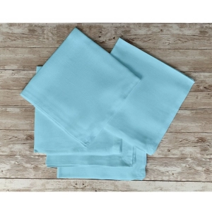 Generic Solid Cotton Napkins Sets (Light Blue)