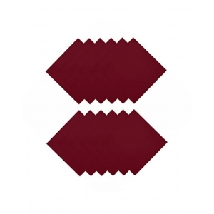 Generic Solid Cotton Napkins Sets (Maroon)