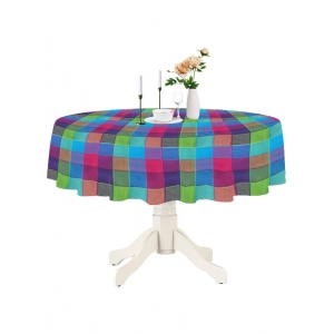 Generic Checked Cotton Checks Table Cloth (Multicolor)