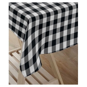 Generic Checked Cotton Checks Table Cloth (Black)