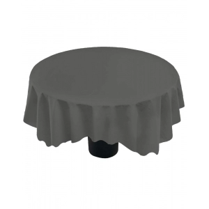 Generic Solid Cotton Plain Table Cloth (Dark Grey)