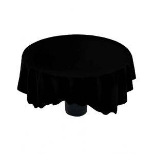 Generic Solid Cotton Plain Table Cloth (Black)