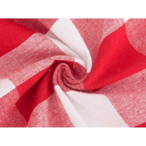 Generic Checked Cotton Checks Table Cloth (Red)