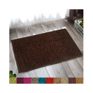 Generic Solid Polyester Bathmat (Brown)