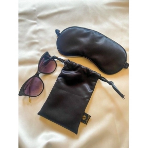 Generic Solid Satin Silk Eyemasks (Black)