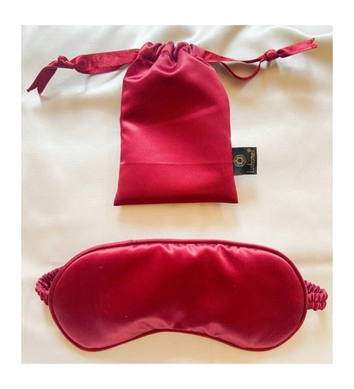 Solid Satin Silk Eyemasks (Maroon)