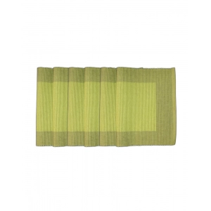 Generic Ribbed Cotton Place Mats Sets (Green)