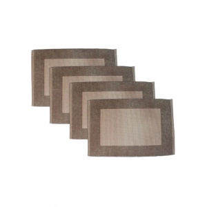 Generic Ribbed Cotton Place Mats Sets (Beige)