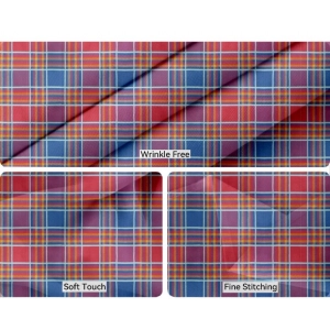 Generic Checked Cotton Place Mats Sets (Multicolor)