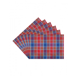Generic Checked Cotton Place Mats Sets (Multicolor)