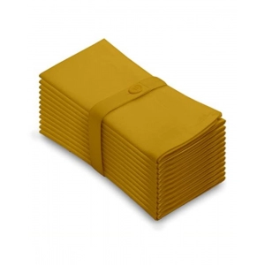 Generic Solid Cotton Napkins Sets (Mustard Yellow)