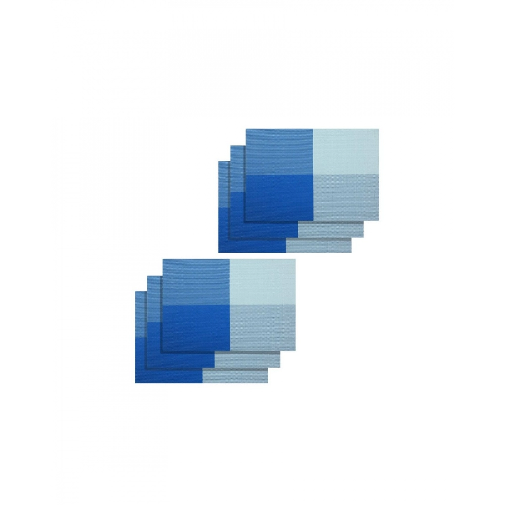 Generic Dot Vinyl Place Mats Sets (Blue)