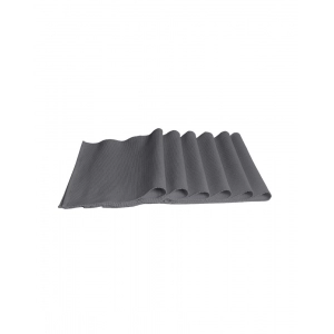Generic Ribbed Cotton Place Mats Sets (Grey)