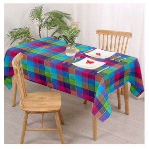 Generic Checked Cotton Checks Table Cloth (Multicolor)