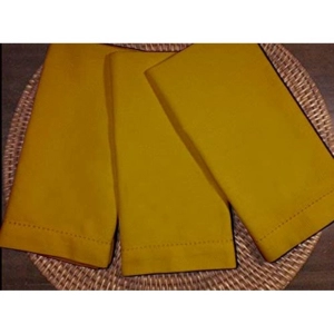 Generic Solid Cotton Napkins Sets (Mustard)
