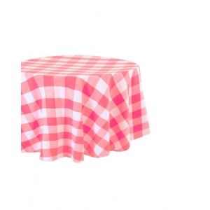 Generic Checked Cotton Checks Table Cloth (Pink)