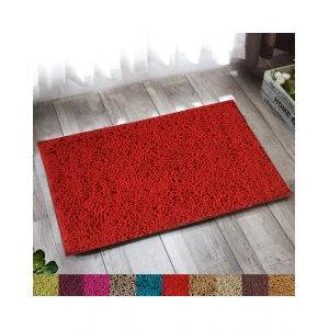 Generic Solid Polyester Bathmat (Red)