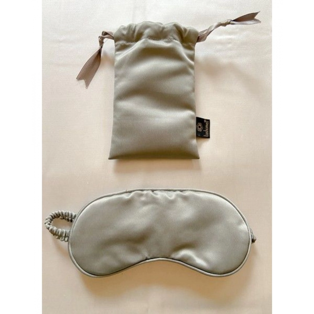 Generic Solid Satin Silk Eyemasks (Grey)