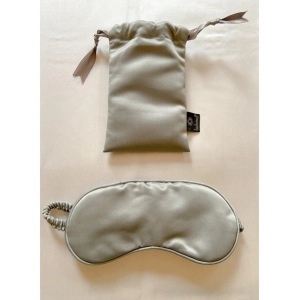 Generic Solid Satin Silk Eyemasks (Grey)