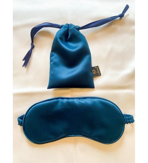 Solid Satin Silk Eyemasks (Navy Blue)