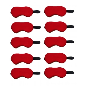 Generic Solid Lycra Foam Eyemasks (Red)