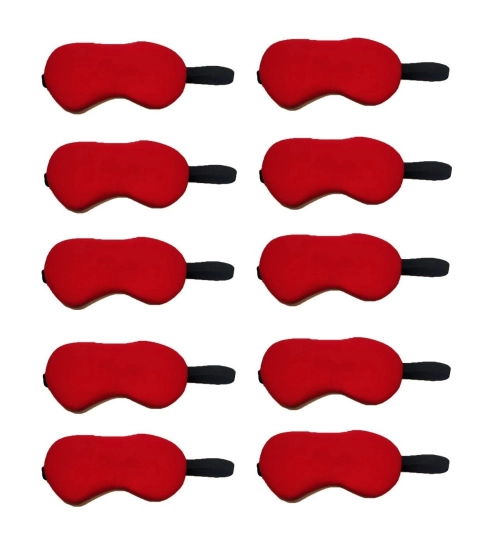 Solid Lycra Foam Eyemasks (Red)