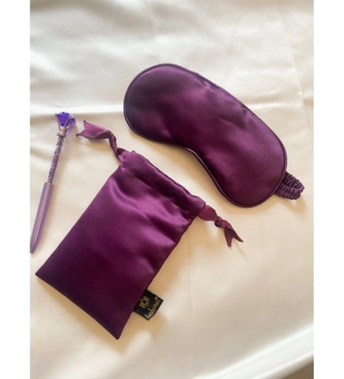 Solid Satin Silk Eyemasks (Purple)