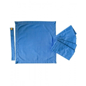 Generic Solid Cotton Napkins Sets (Blue)