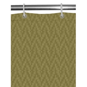 Generic Waves Polyester Plain Shower Curtains with Plastic Eyelets (Light Green)
