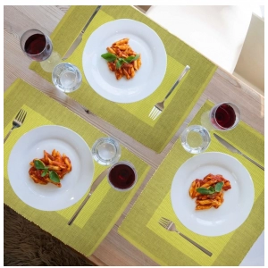 Generic Ribbed Cotton Place Mats Sets (Green)