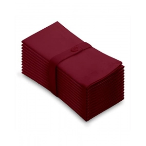 Generic Solid Cotton Napkins Sets (Maroon)