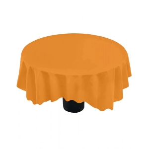Generic Solid Cotton Plain Table Cloth (Orange)