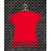 Dropship Girl's Casual Short Sleeve Printed Cotton T Shirt (Red)