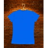 Dropship Girl's Casual Short Sleeve Pom Pom Balls Cotton T Shirt (Royal Blue)
